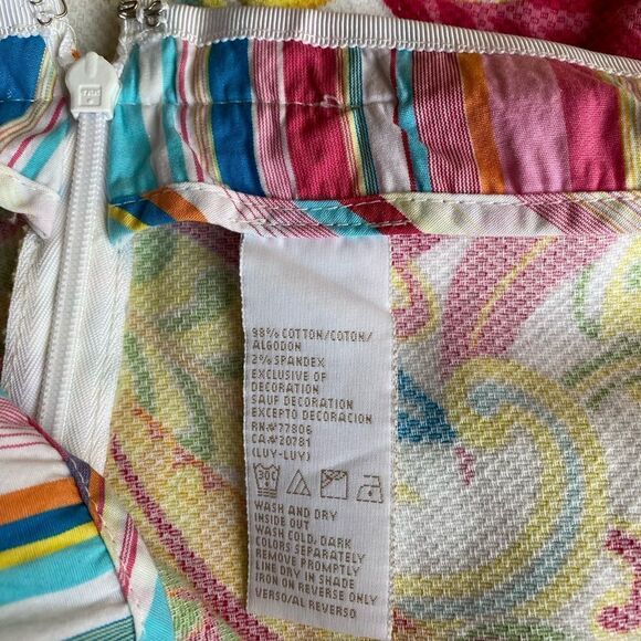 Tommy Hilfiger Botanical Design Stretch Mini Skirt - Picture 4 of 6